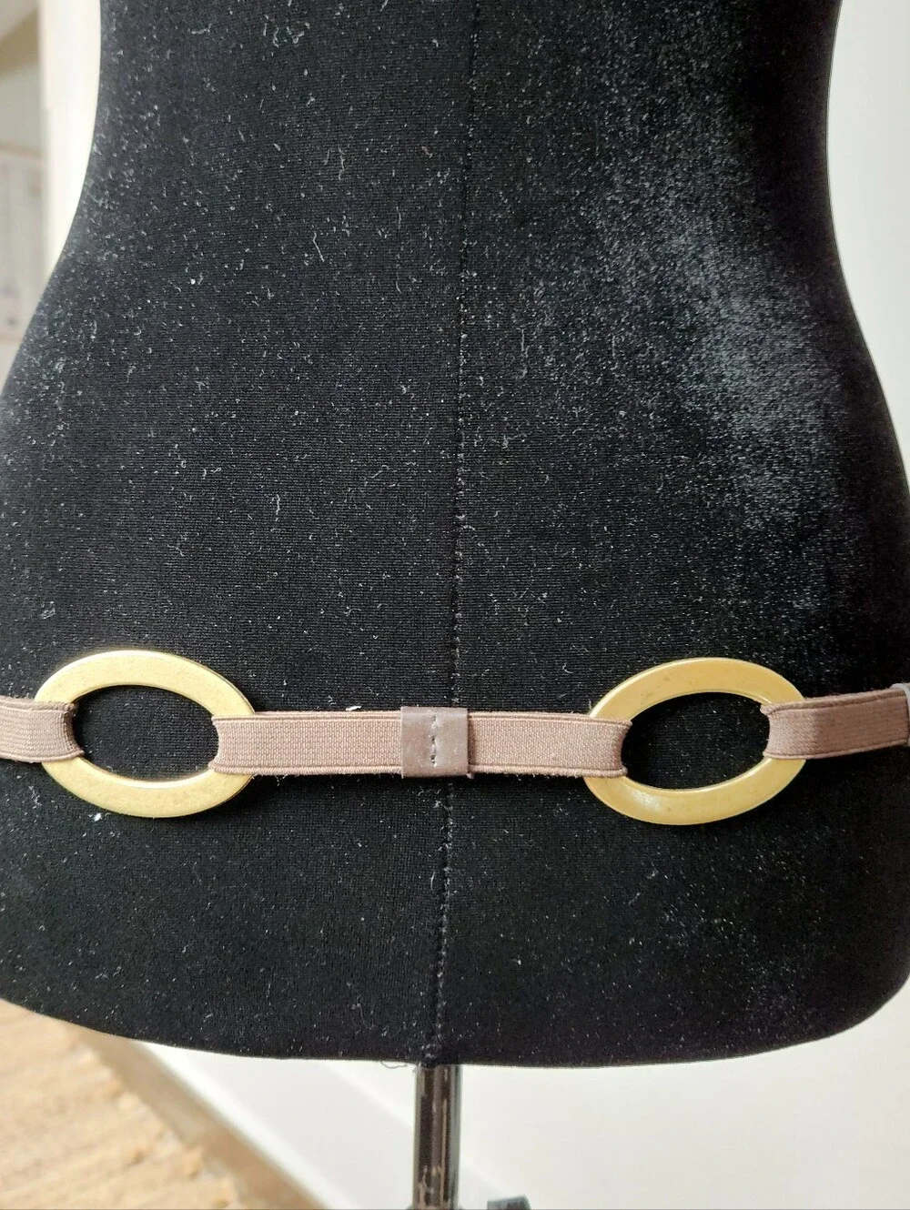 Vintage Lakeshore Drive Accessories Brown Gold Hook Belt Size Small Equestrian
